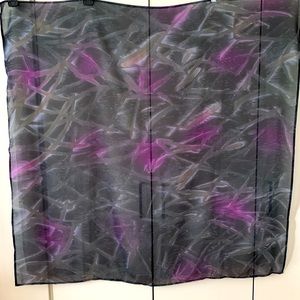 Vintage chiffon large scarf